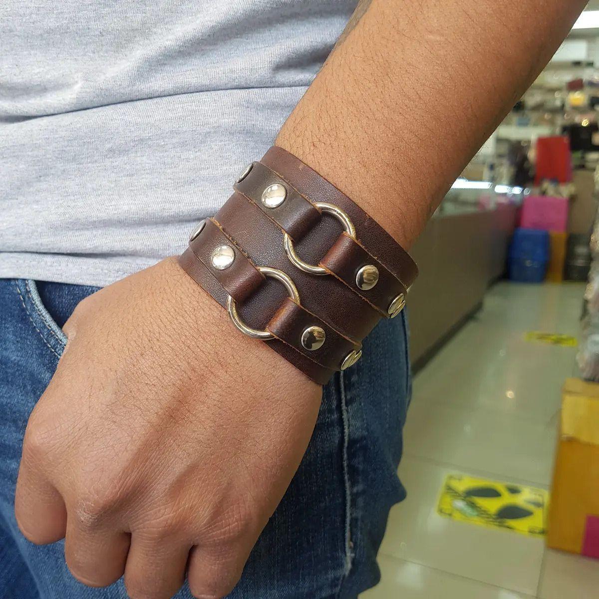 Brazalete Cuero Hombre Dante-4