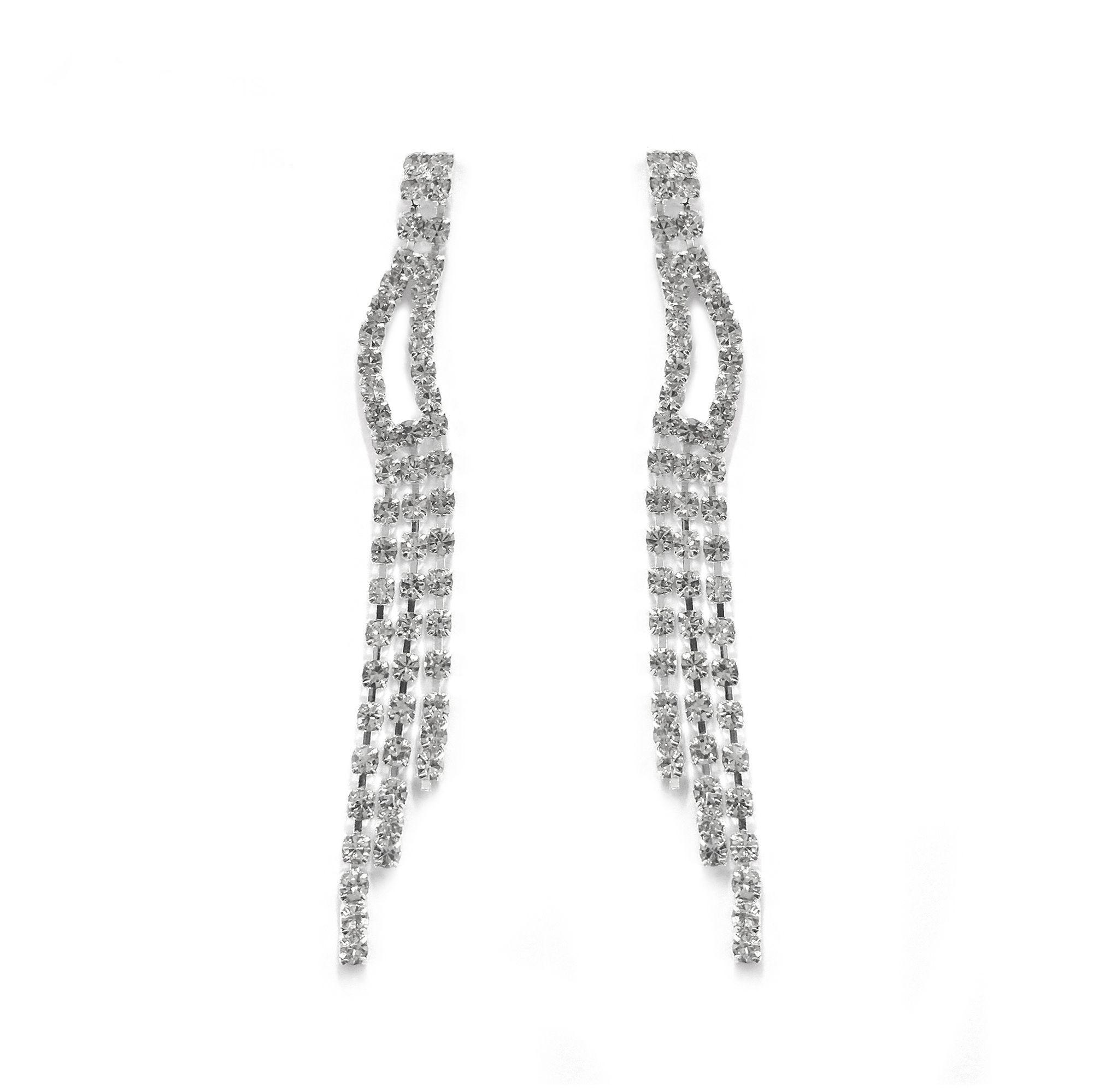 Aros De Fantasía Para Fiesta De Strass Roxi -0