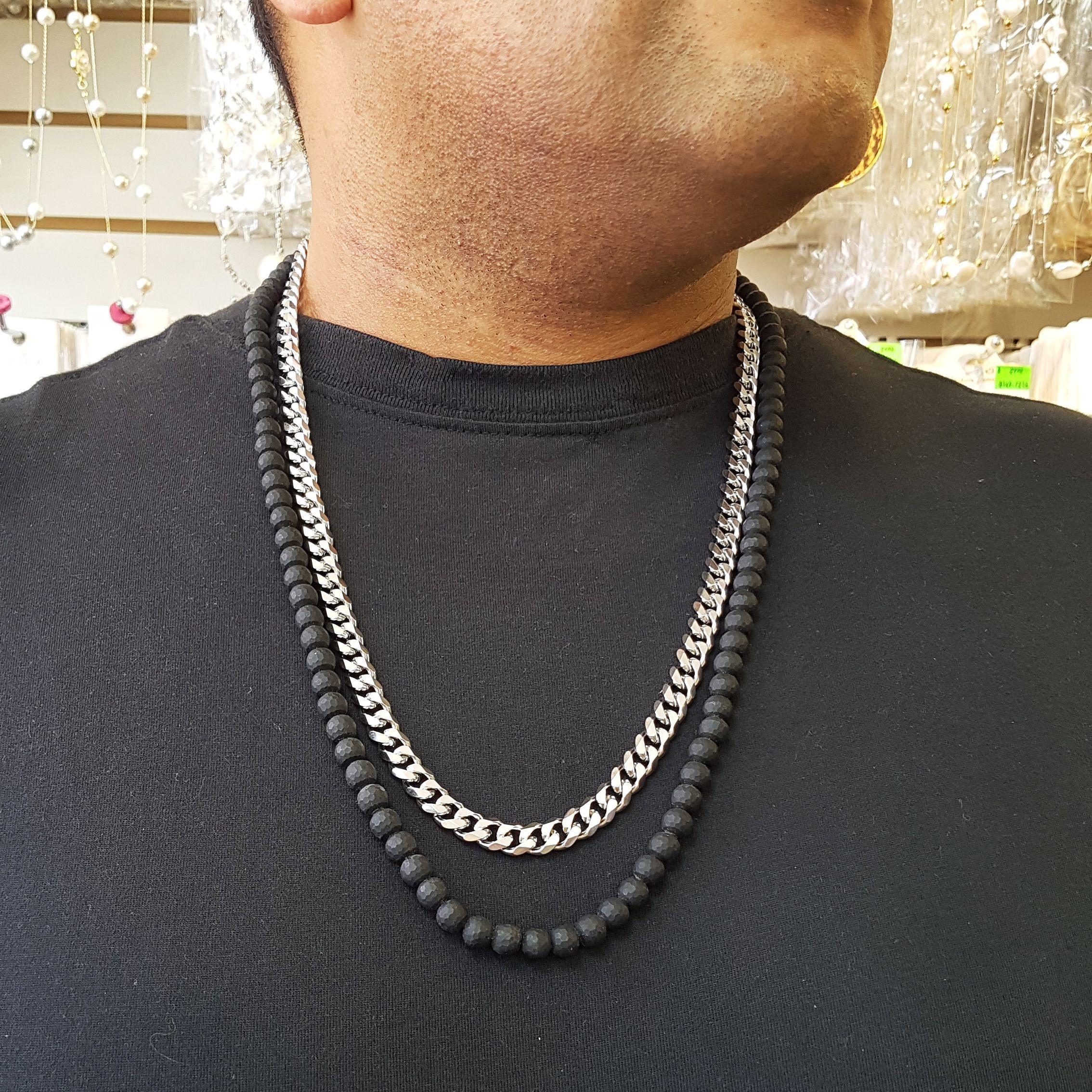 Collar De Hombre En Acero Jorge-3