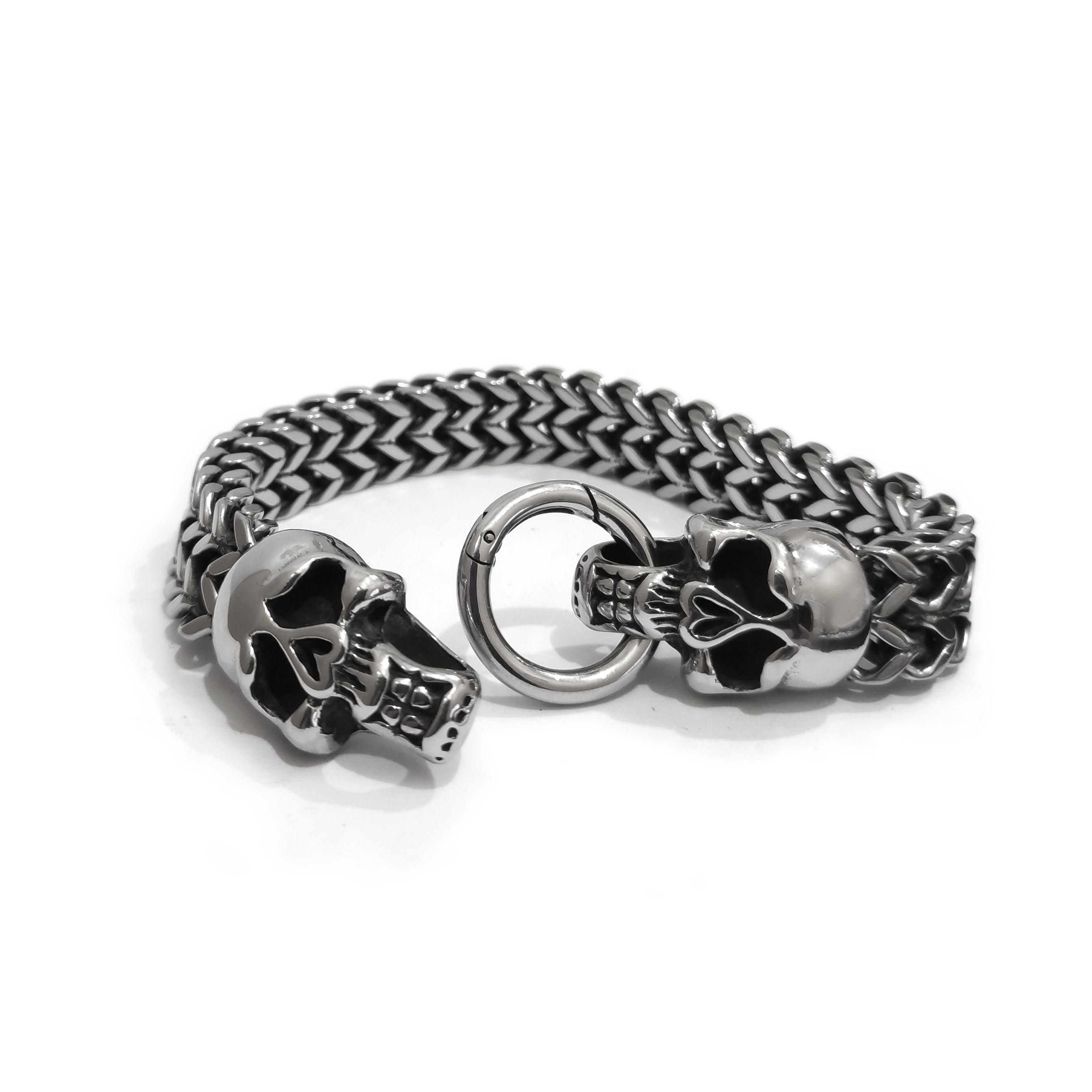 Pulsera De Acero Para Hombre Punisher-2