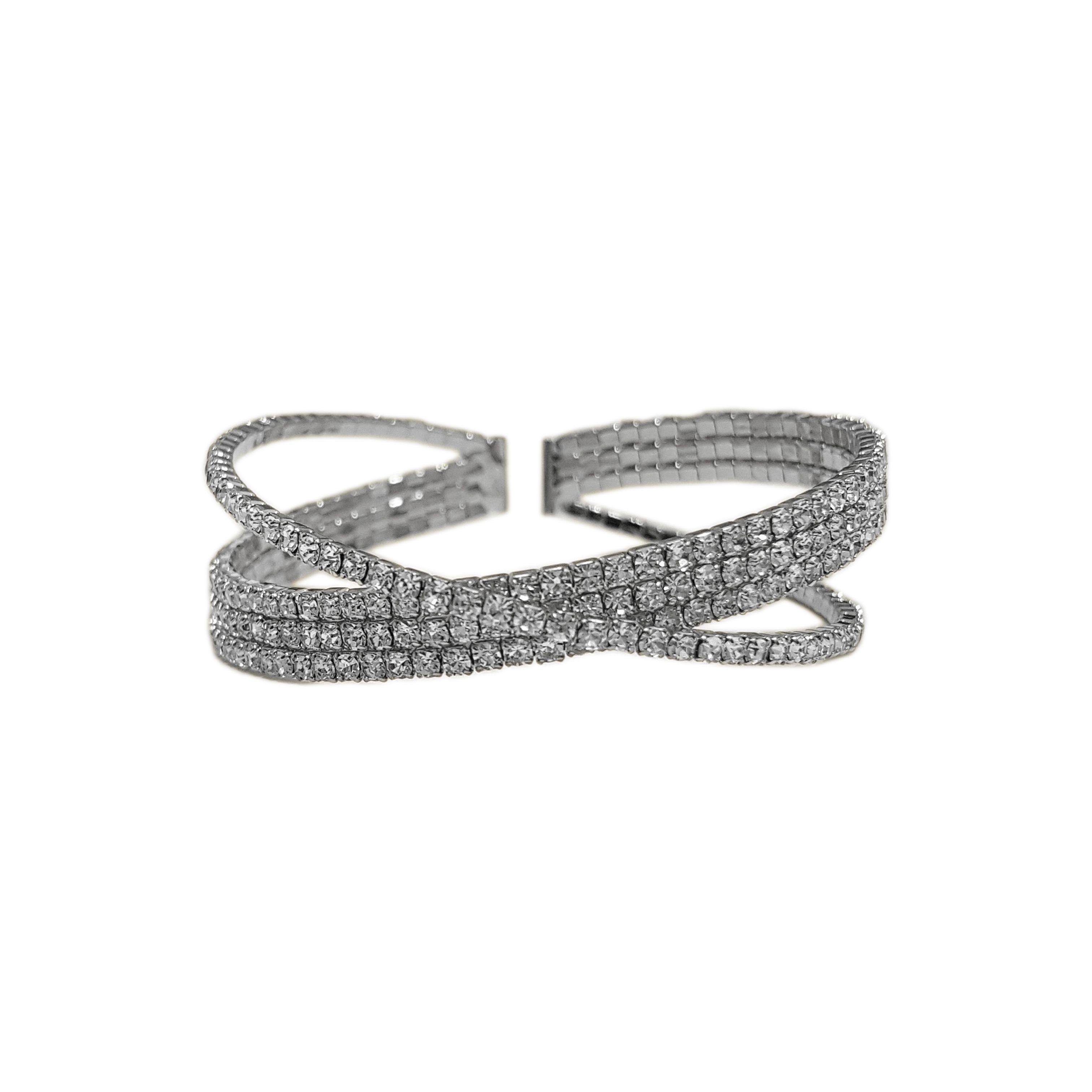 Brazalete / Pulsera Fantasía Para Fiesta De Strass Eli-0