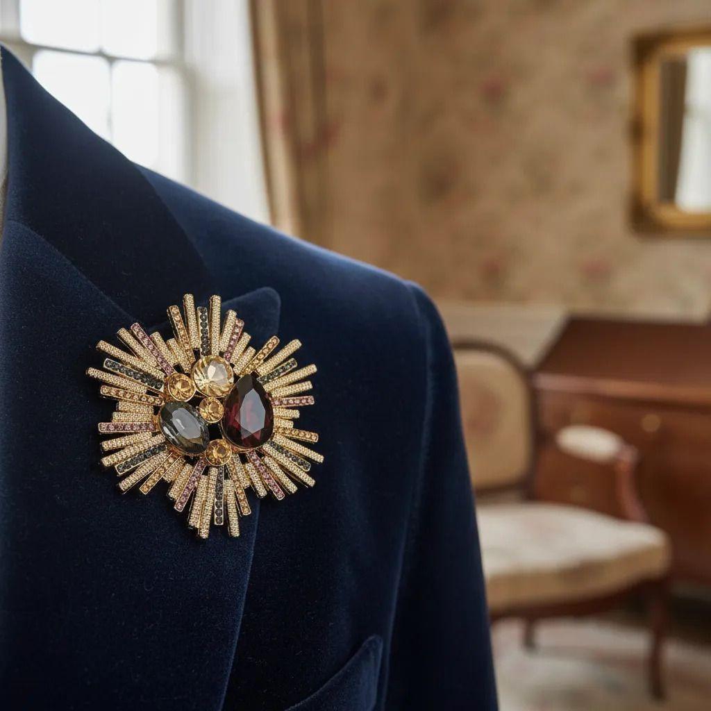 Broche Prendedor Para Mujer Caliz Elegancia -2