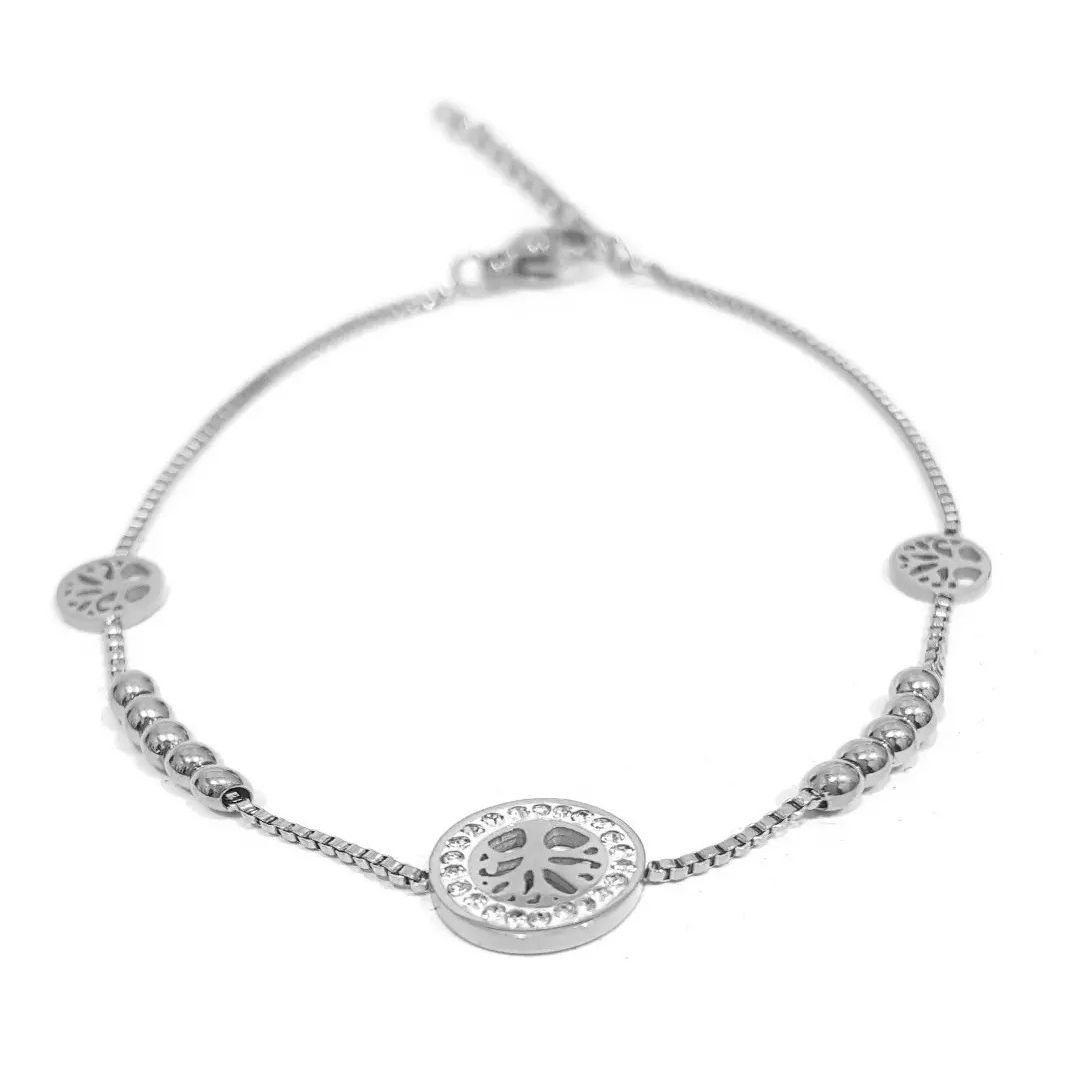 Brazalete / Pulsera De Acero Mujer In Design-0