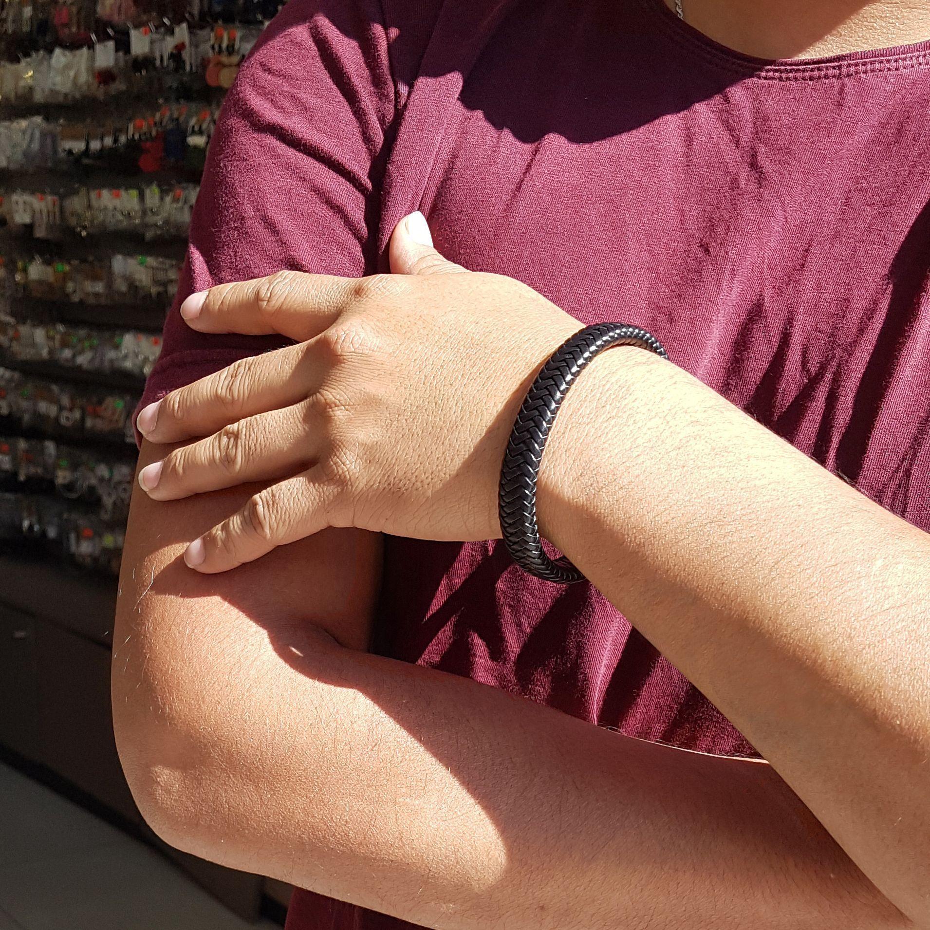 Pulsera De Ecocuero Para Hombre / Toria-2
