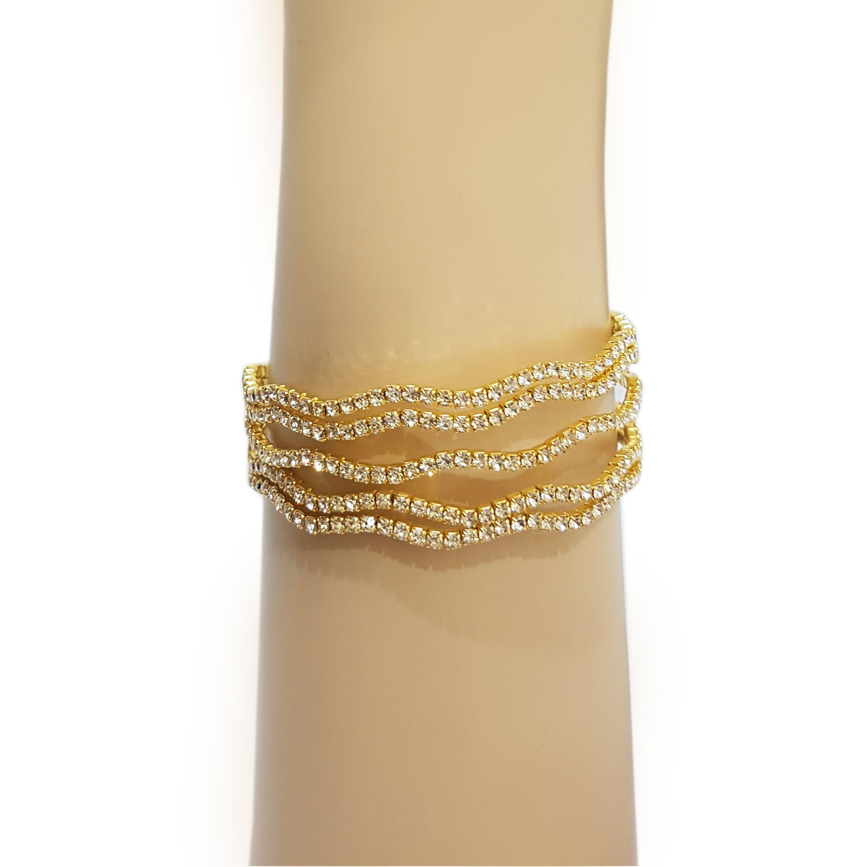 Brazalete / Pulsera Fantasía Para Fiesta De Strass Ty-2