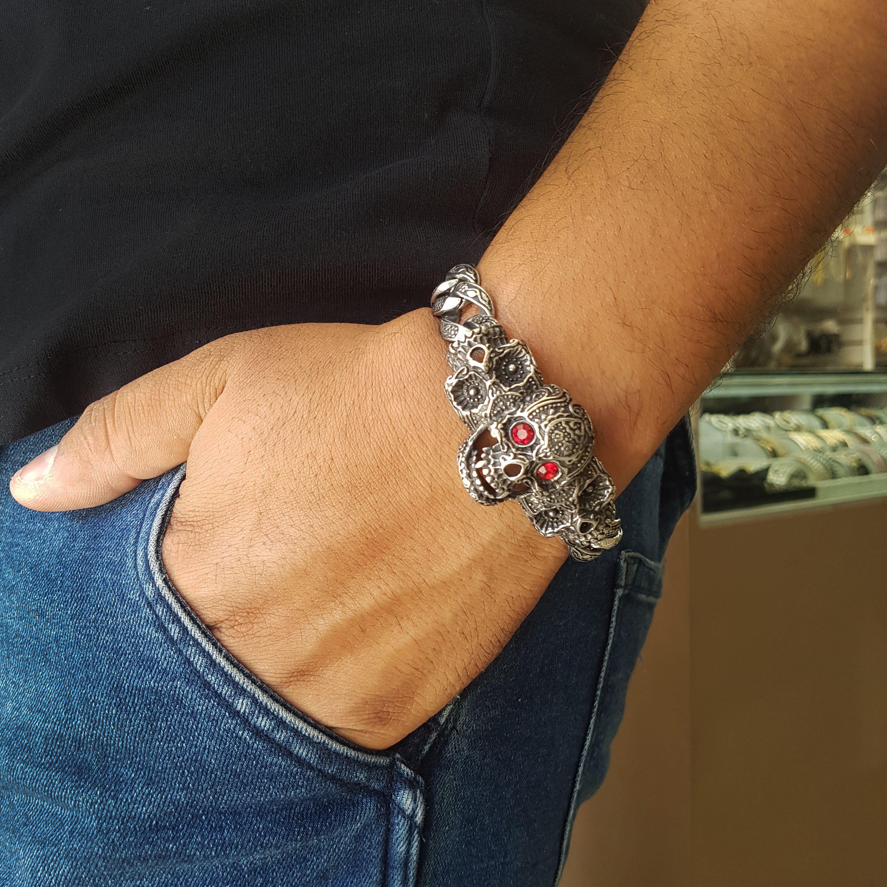 Pulsera De Acero Para Hombre Zeus -4