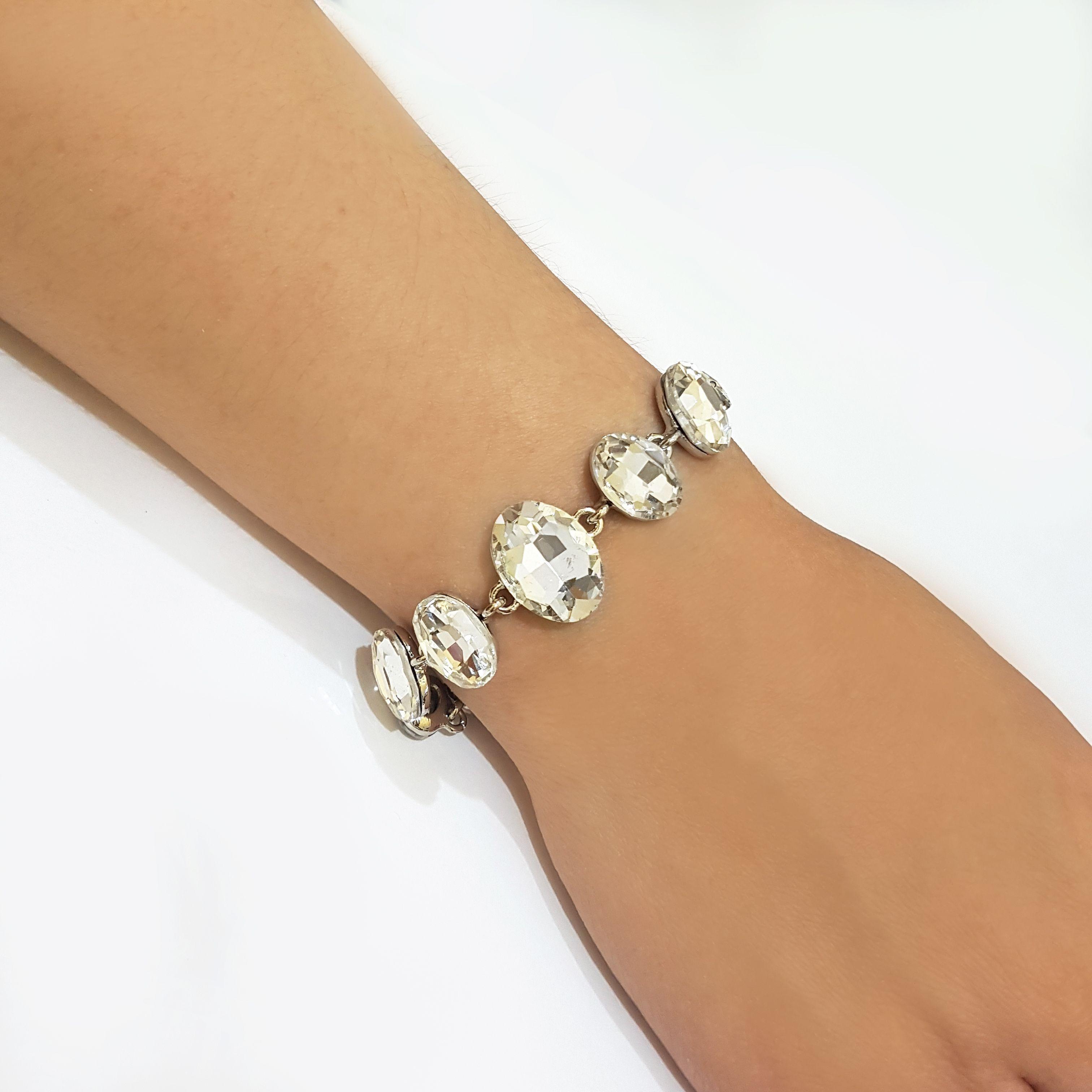Brazalete / Pulsera Fantasía Para Fiesta De Cristales Yus-2