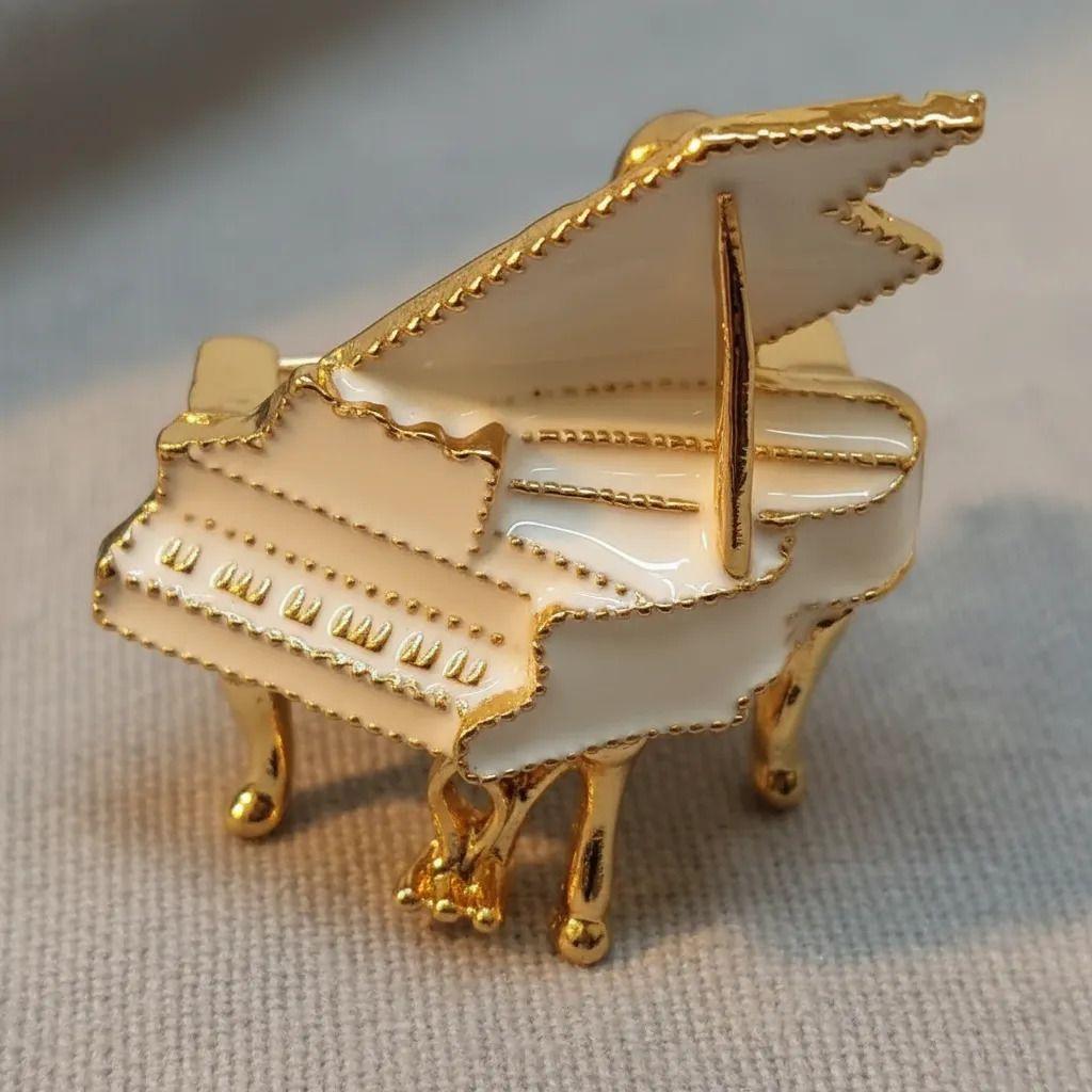 Broche Prendedor Para Mujer Flor De Piano-3