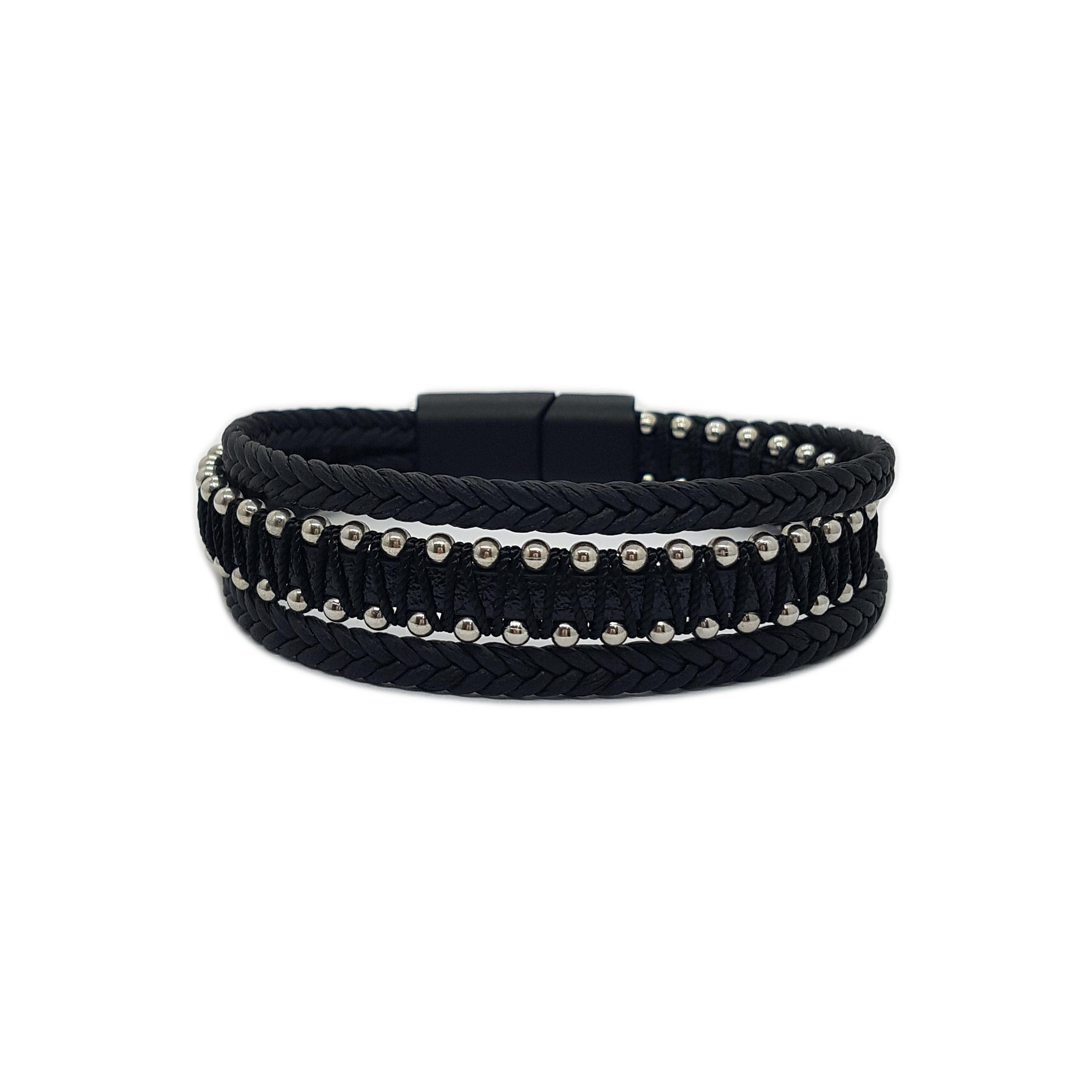 Pulsera De Ecocuero Y Fantasia Para Hombre Page-0