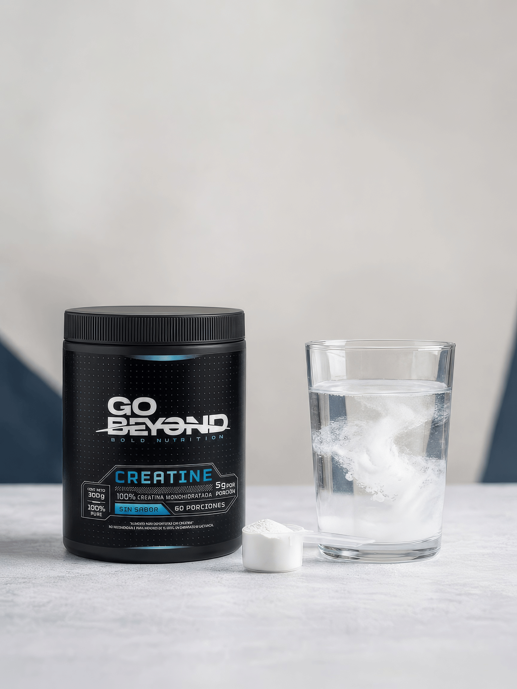 Creatina Monohidratada 300 g Sin Sabor Go Beyond 60 Servicios 5g Por Porcion-4
