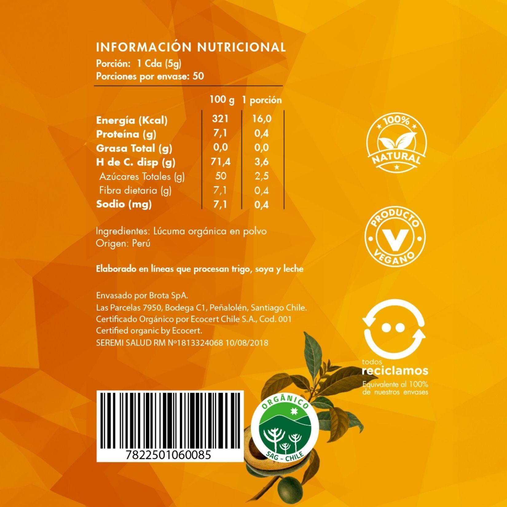 Lúcuma Balance orgánica 250 g-1