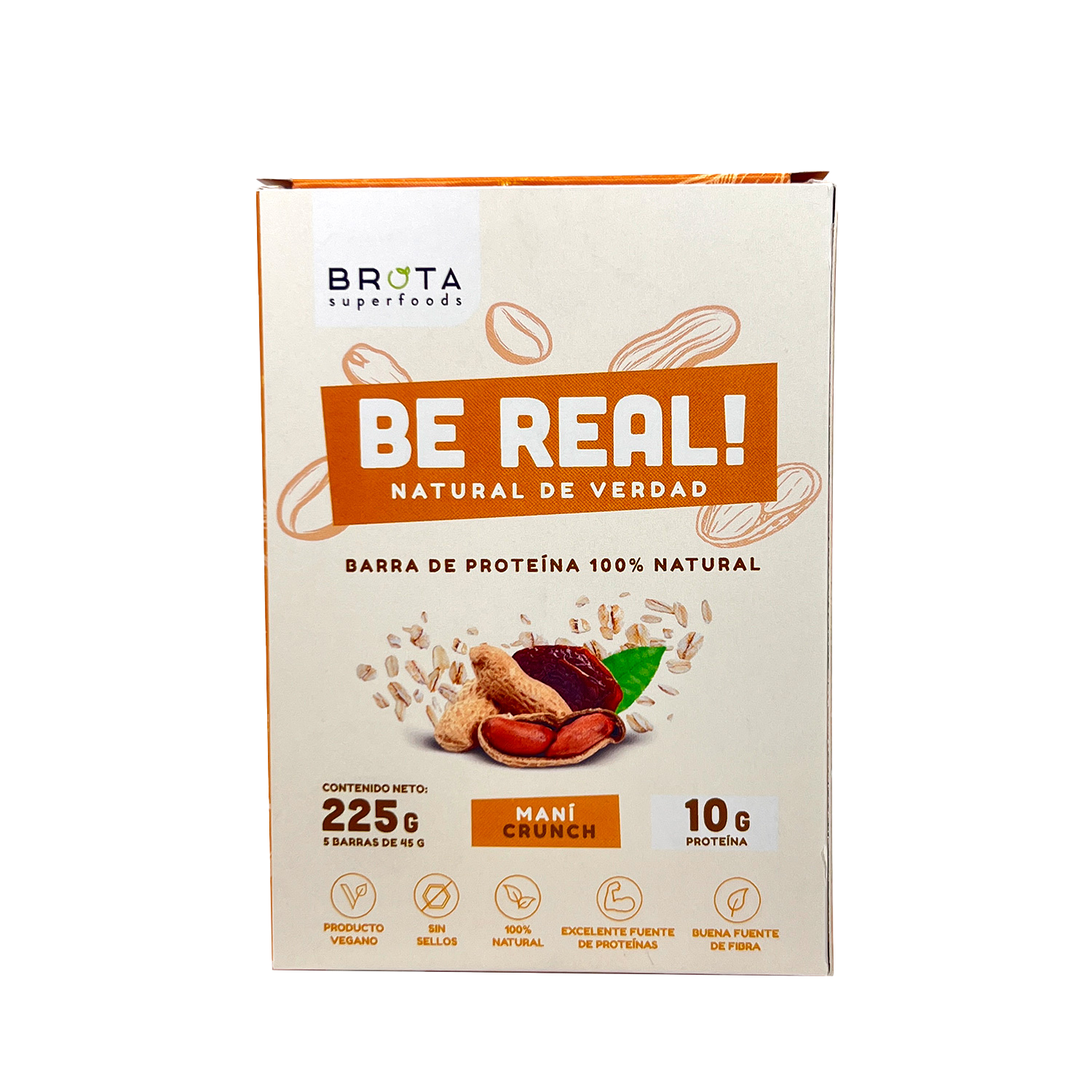 Caja Barritas Be Real Coco Nuts 5 Unidades 225g-0