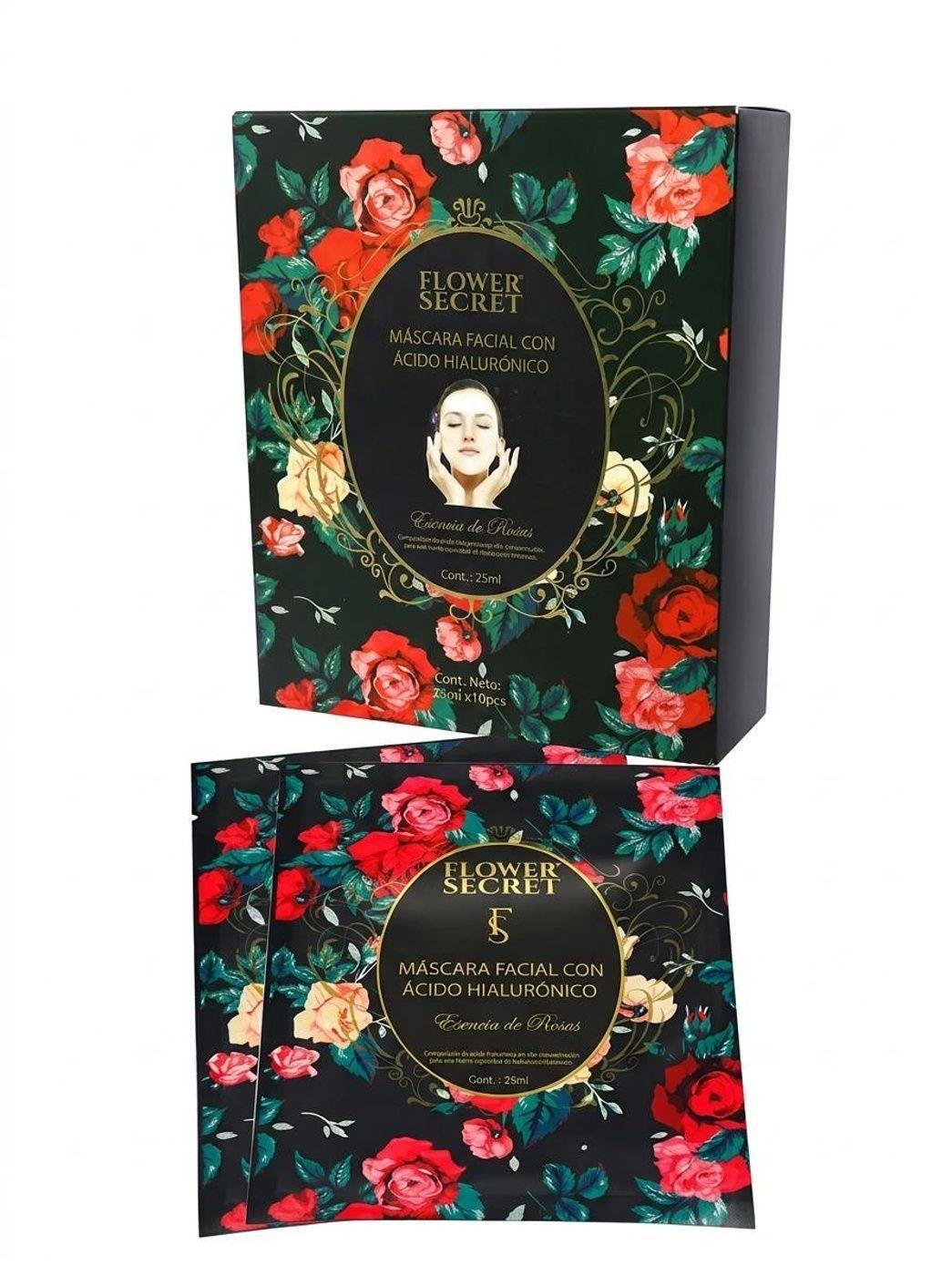 Mascarilla Facial Esencia de Rosas con Acido Hialuronico de Flower Secret-4