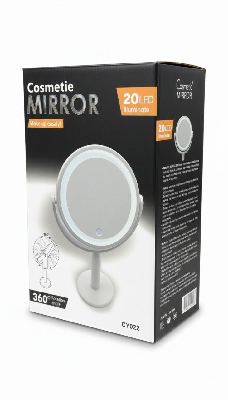 Espejo Para Maquillaje Cosmetico 20 Luces Led Rota 360-3