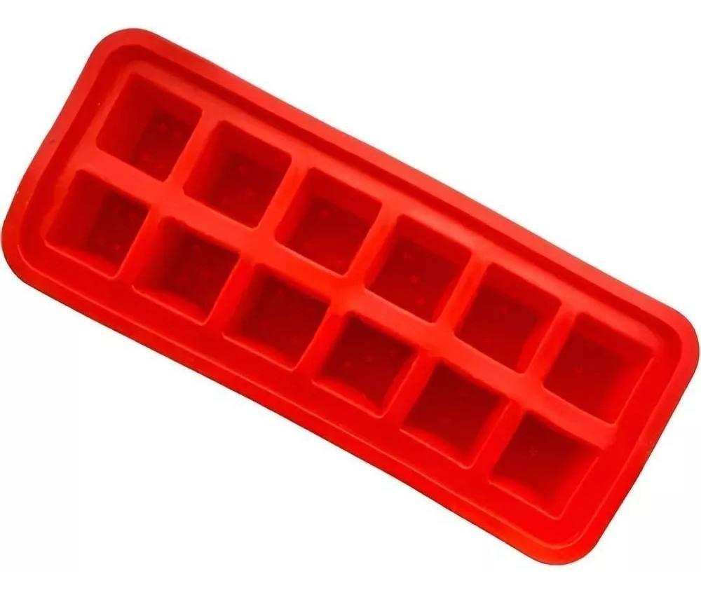 Cubetera Silicona Para Hacer Hielos Hielera 12 Cubos Variado-0