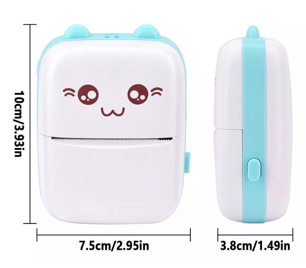 Mini Impresora Térmica Portátil Bluetooth Gatito-3