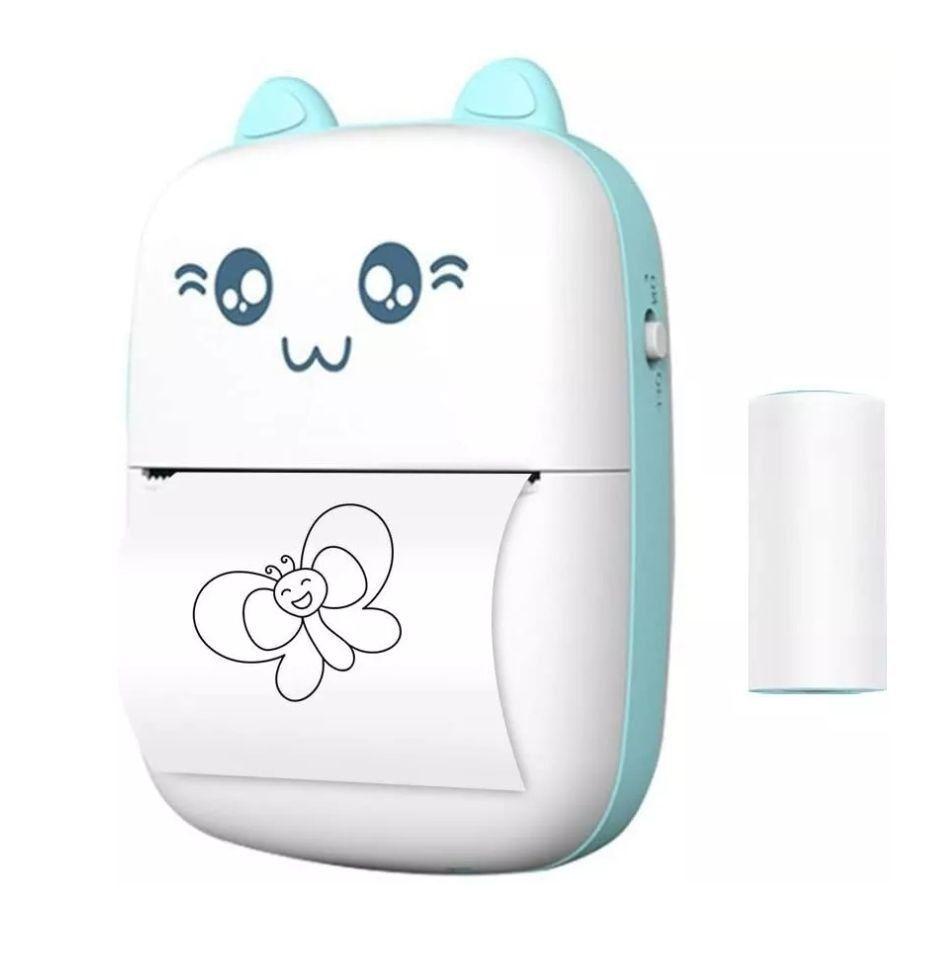 Mini Impresora Térmica Portátil Bluetooth Gatito-4