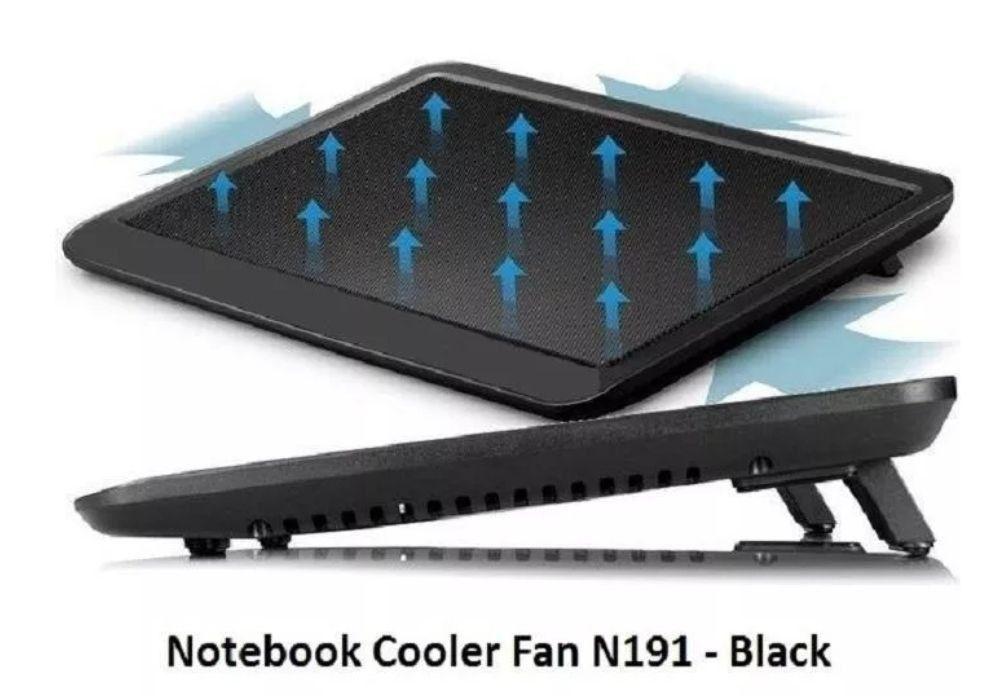 Mesa Bandeja Ventilador Portátil Notebook N191 Para Laptop Color Negro-5