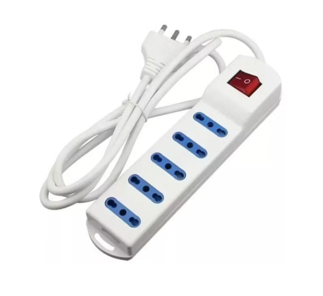 Alargador Zapatilla Eléctrica 5 Enchufes 5 Metros C interrup-0