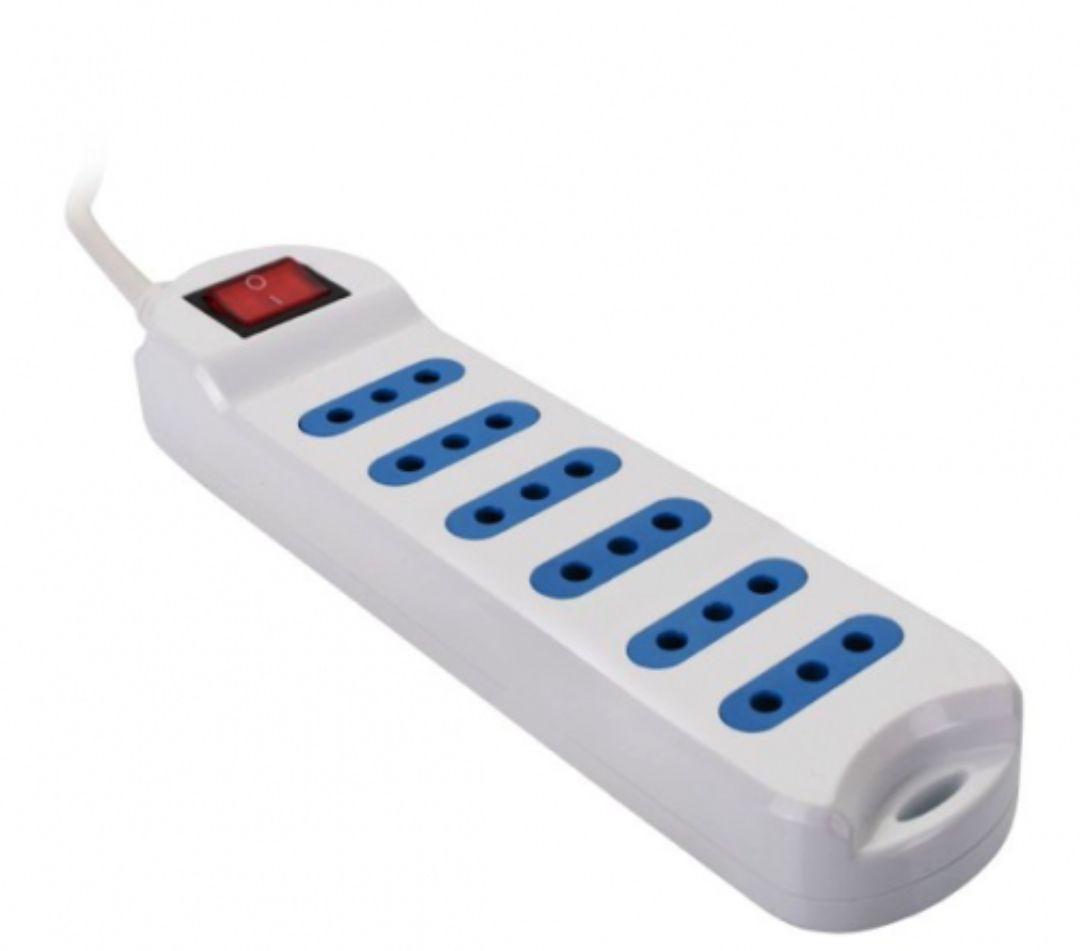 Alargador Zapatilla Eléctrica 5 Enchufes 5 Metros C interrup-2