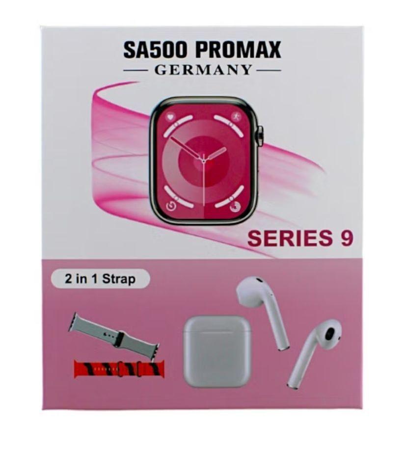 SMARWATCH PRO MAX 2 en 1 S9  2 correas auriculares-0
