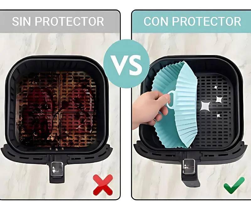 6 Forros Silicona Freidora Antiadherentes Reutilizables-1