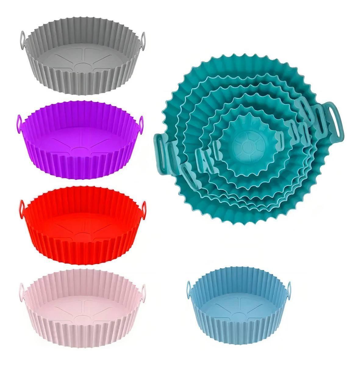 6 Forros Silicona Freidora Antiadherentes Reutilizables-2