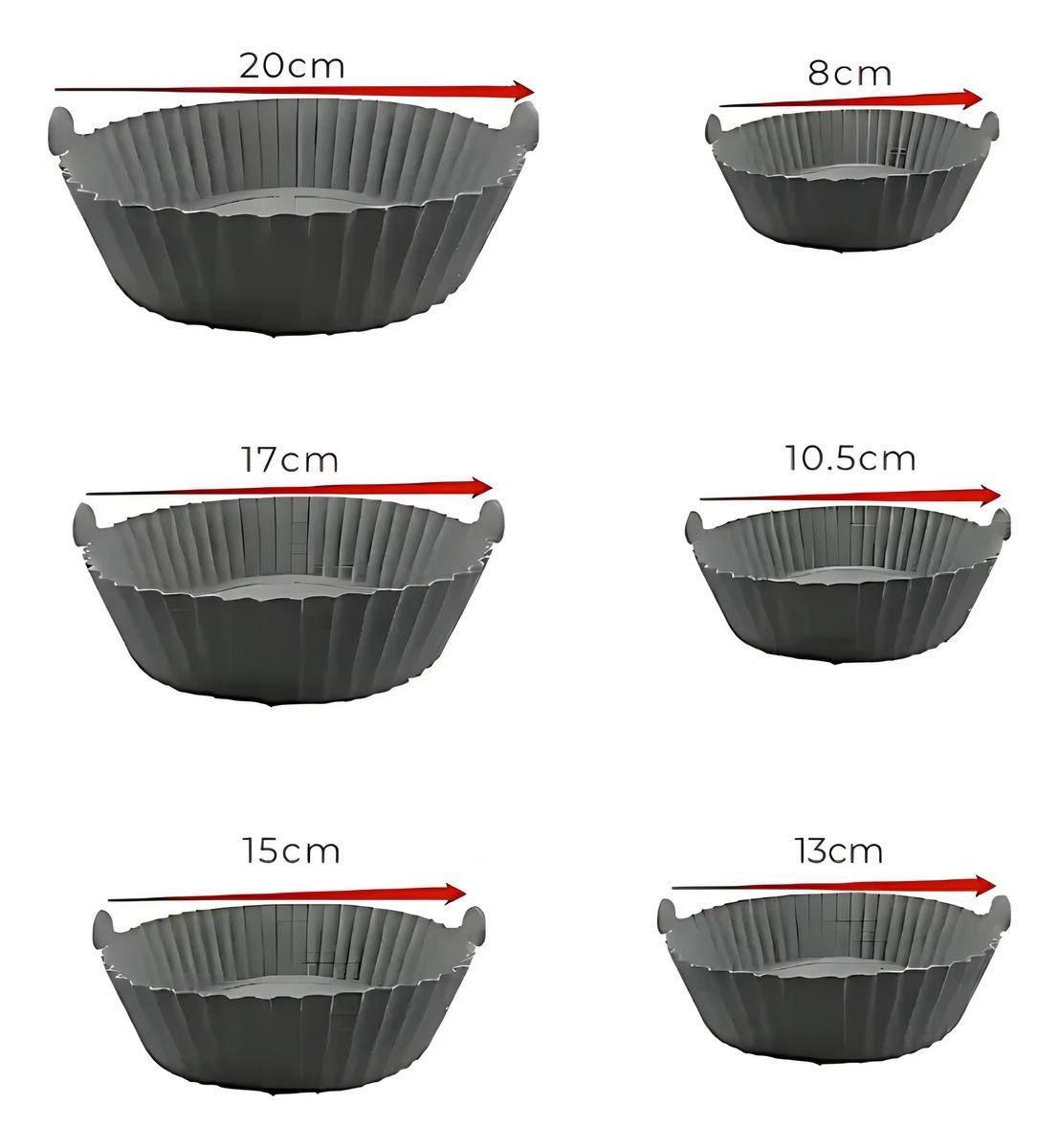 6 Forros Silicona Freidora Antiadherentes Reutilizables-4