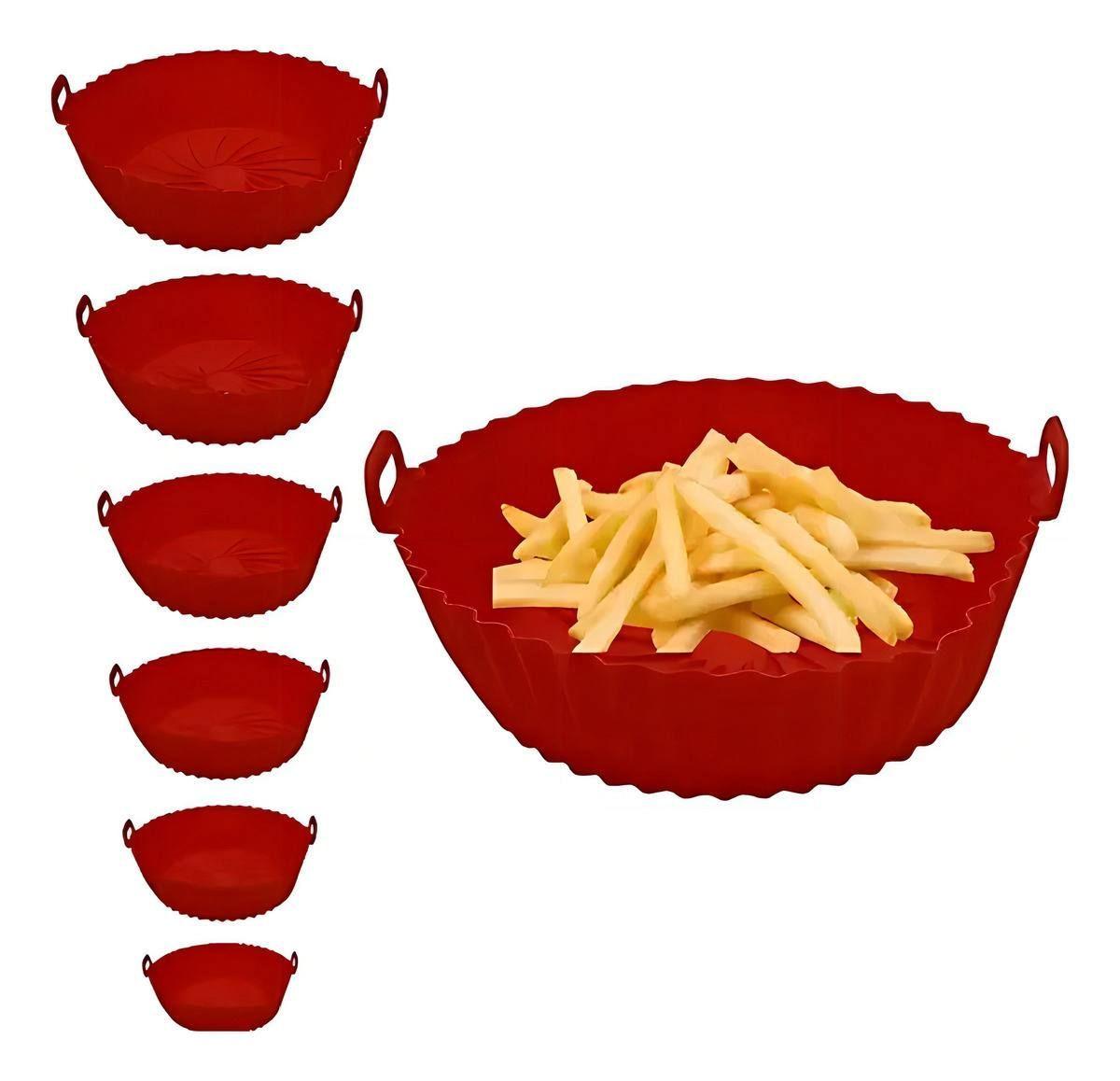 6 Forros Silicona Freidora Antiadherentes Reutilizables-5