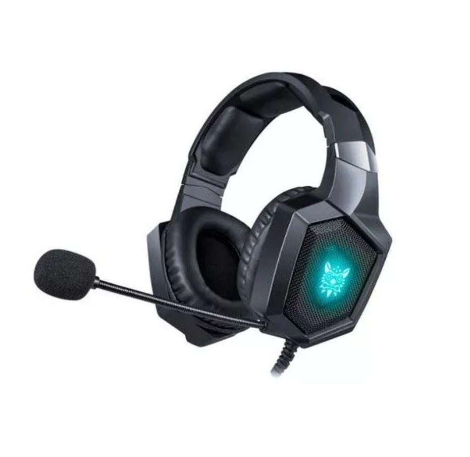 Audífonos Gamer Onikuma K8 Color Negro Con Luz Rgb Led-0