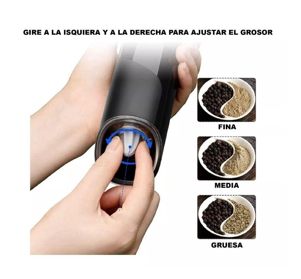 Molinillo Eléctrico De Pimienta Sal Especias-6
