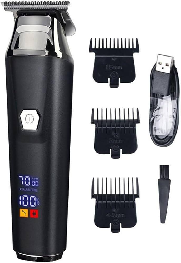 M quina Cortar Pelo Inal mbrica Profesional Usb Blanco-0