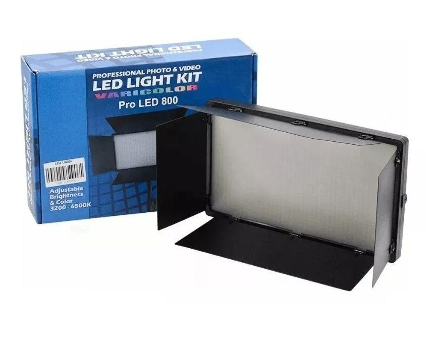 Kit Luz Led Para Fotografia/video Pro Led 800 + Tripode-0