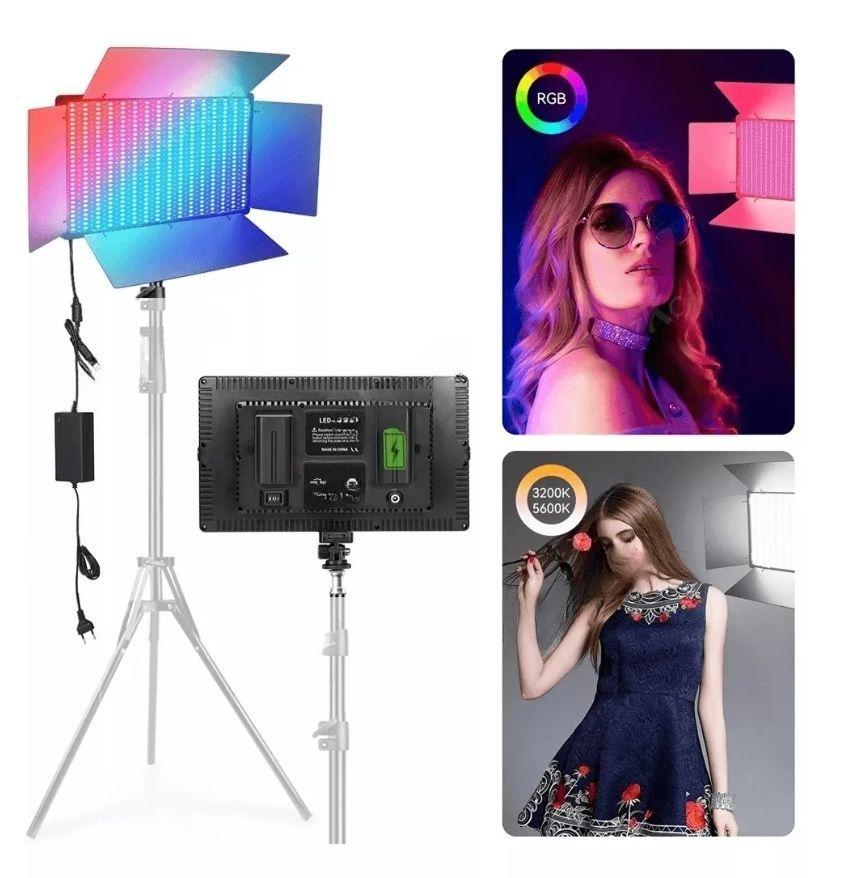 Kit Luz Led Para Fotografia/video Pro Led 800 + Tripode-5