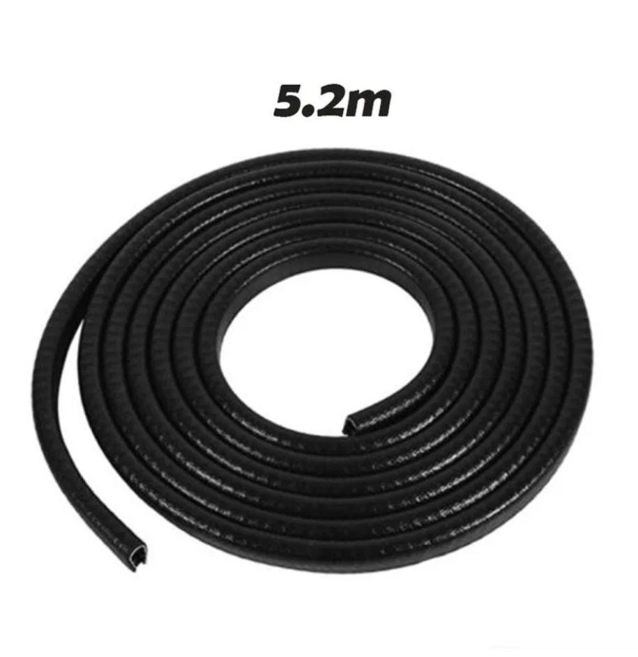 Moldura De Auto Protectora Puertas Y Capot 5.2m NEGRO-2