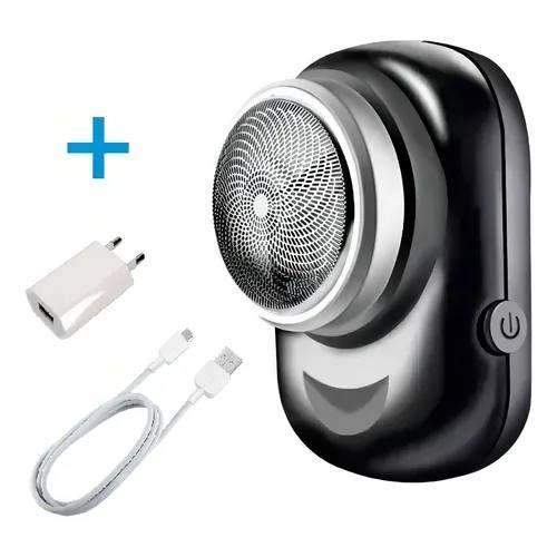 Mini Afeitadora El ctrica Port til Lavable Usb Color Negro-1