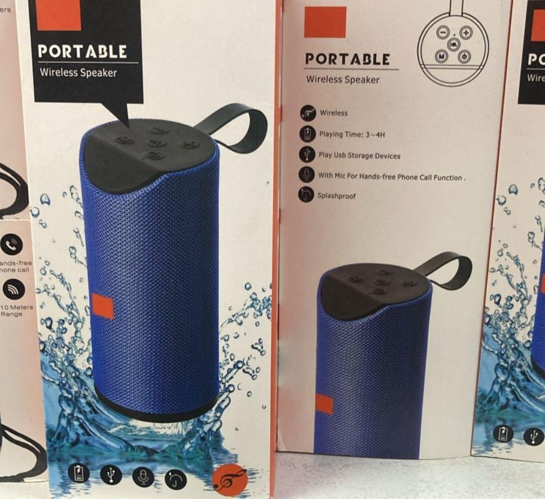 Parlante Bluethooth Portatil Recargable Color Azul -6