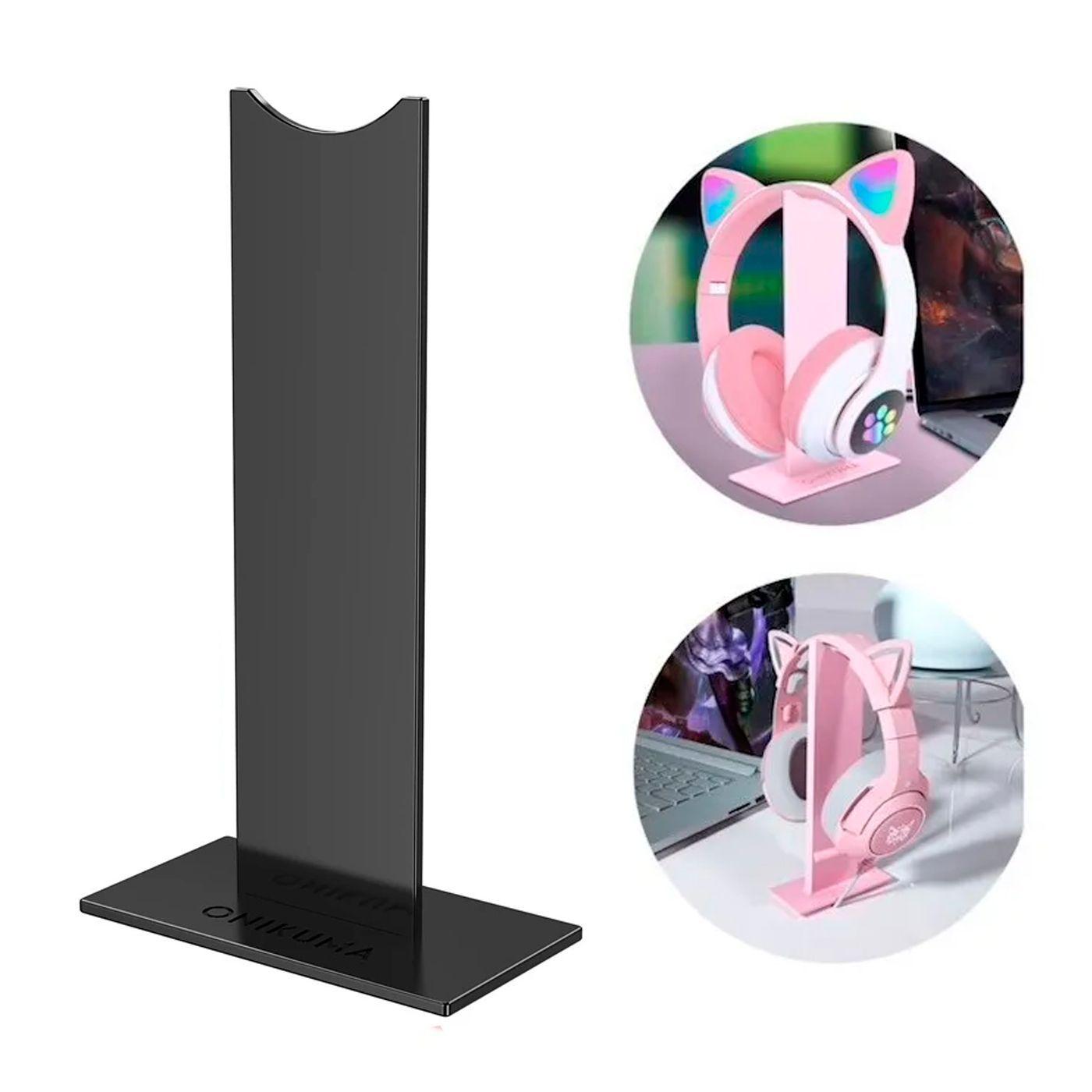 Soporte Stand Para Audífonos Gamer Onikuma Heaphone Stand St Negro-3