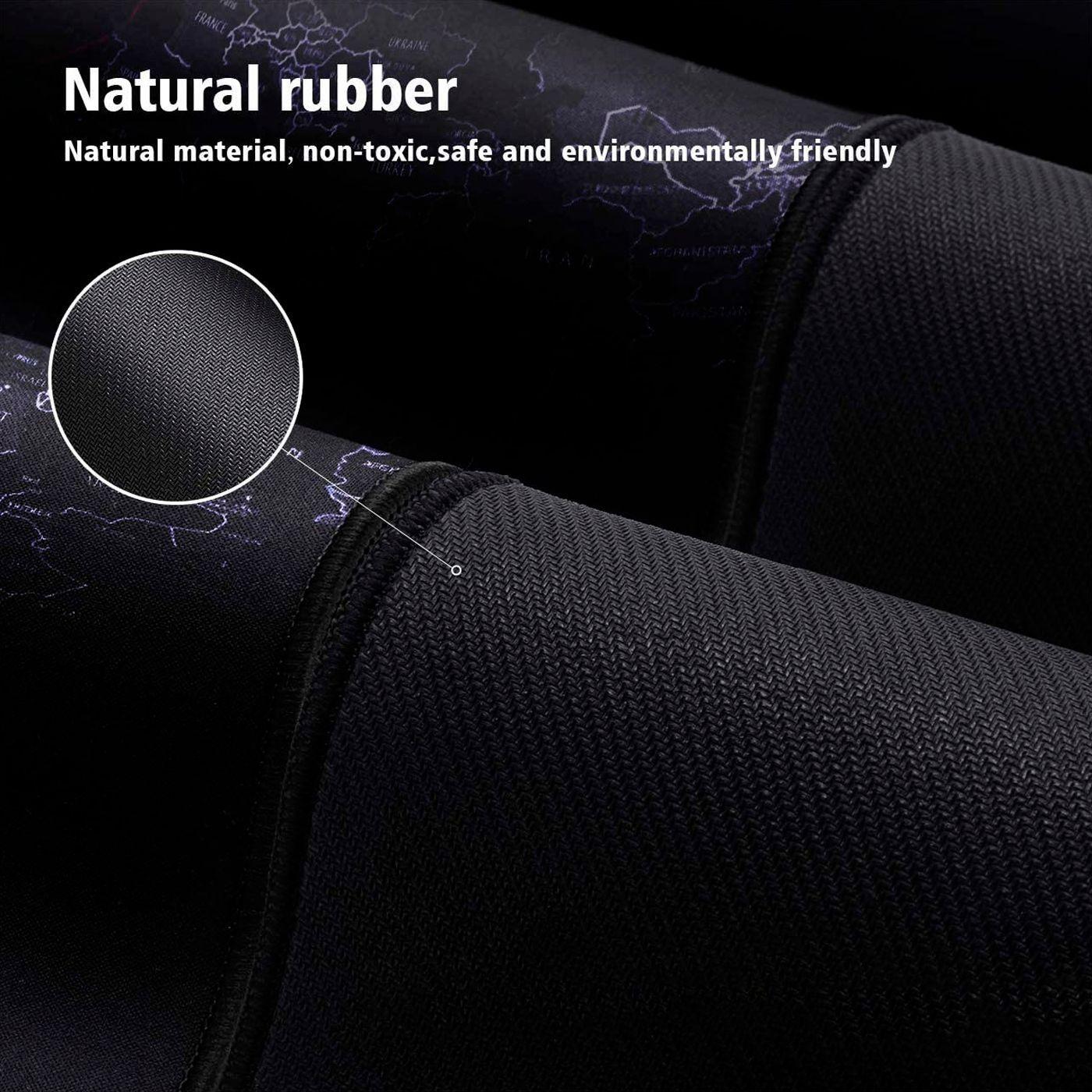 Mouse Pad Gamer Xxl Antideslizante Mapamundi 90x40cm 3mm-3