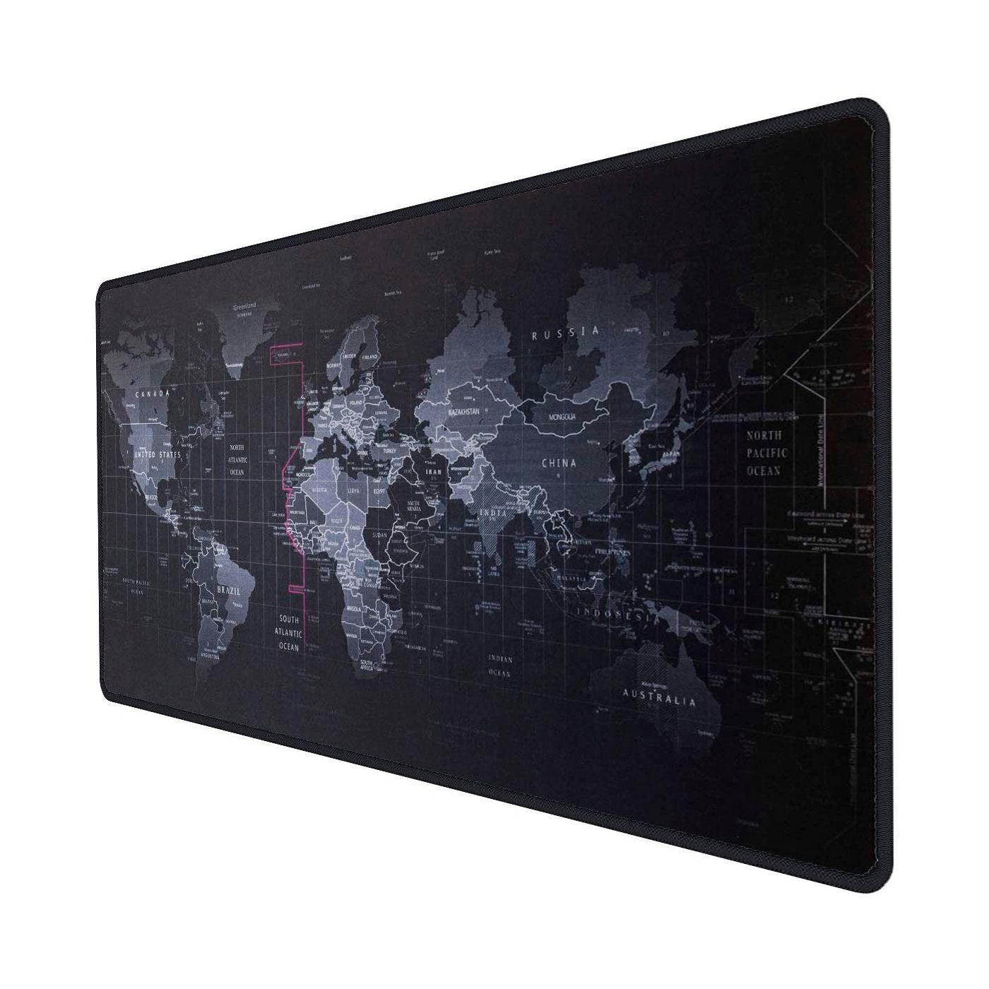 Mouse Pad Gamer Xxl Antideslizante Mapamundi 90x40cm 3mm-0