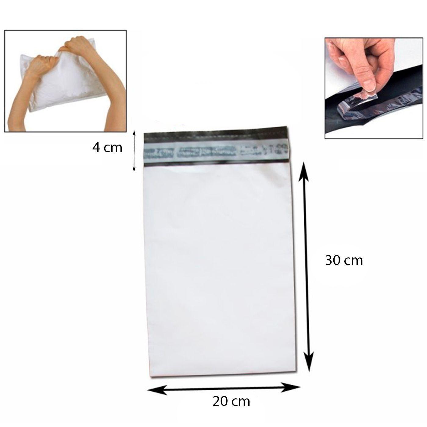 Bolsas Autoadhesivas Blancas Courrier 20x30 Cm Pack De 100-2
