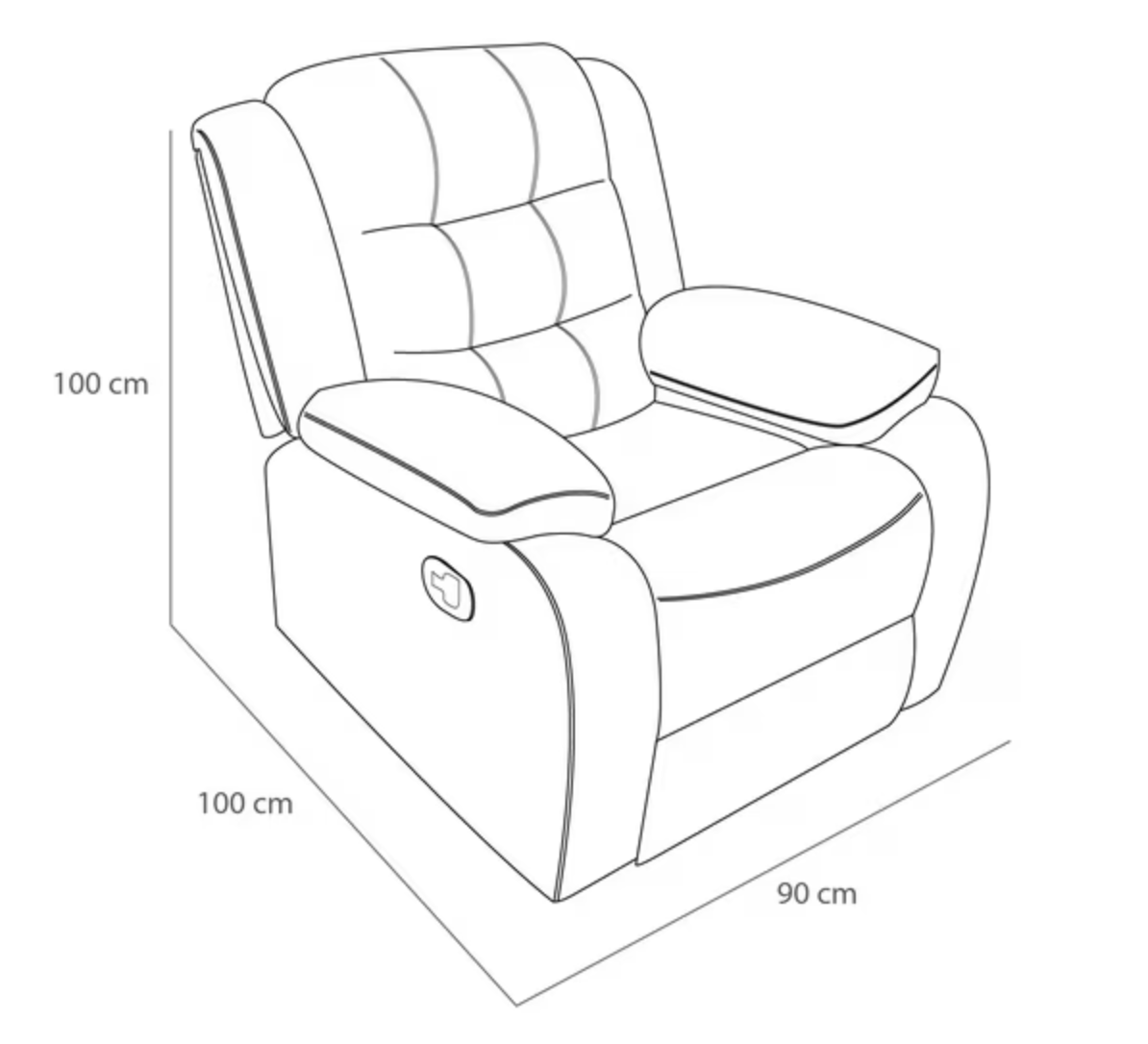 Berger ODH Reclinable New Italia Lino Azul-3