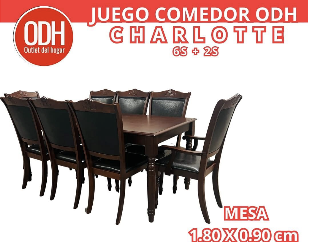 Juego de Comedor ODH 8 Puestos Charlotte-2