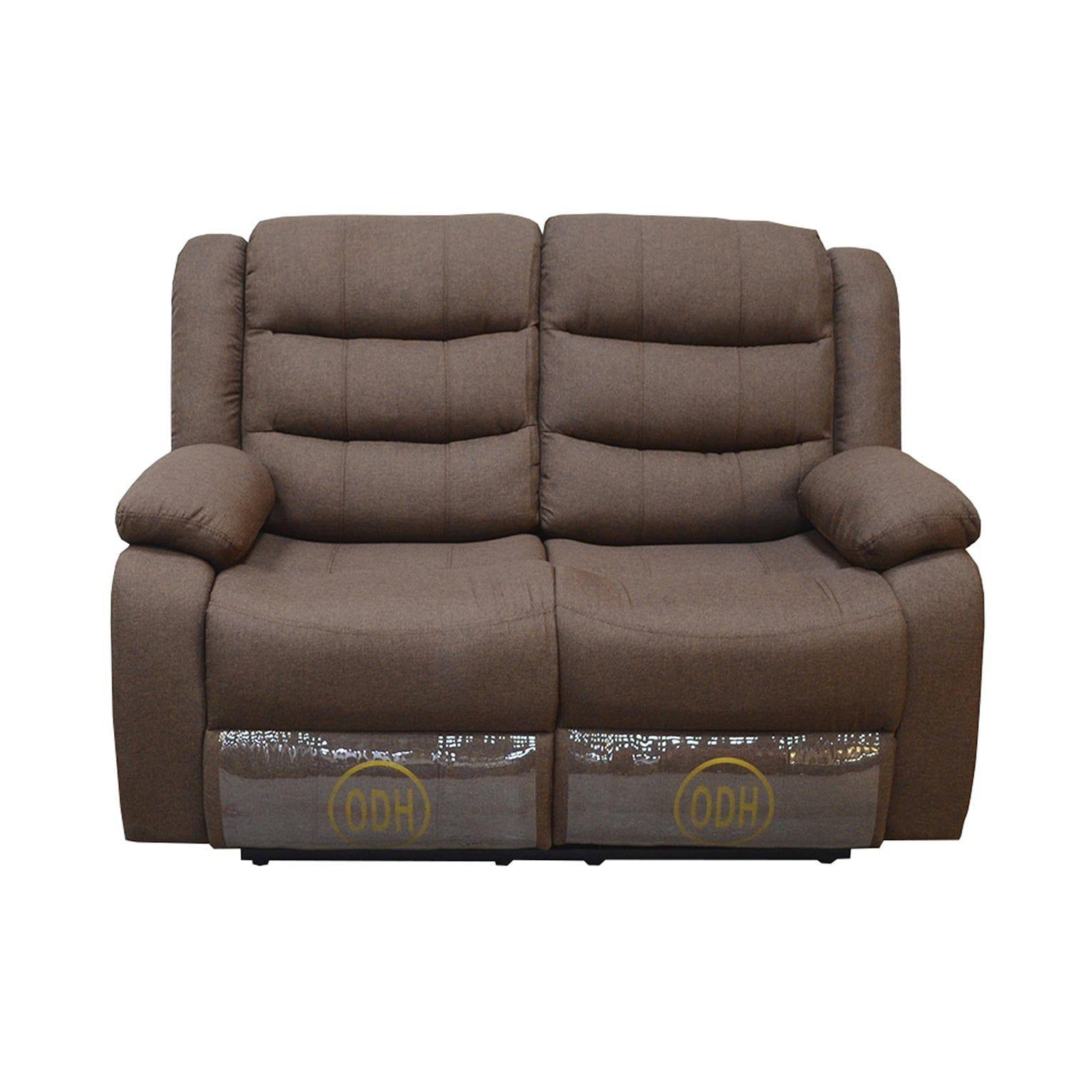 Sofá ODH Reclinable 2 Cuerpos New Italia Lino Chocolate-0