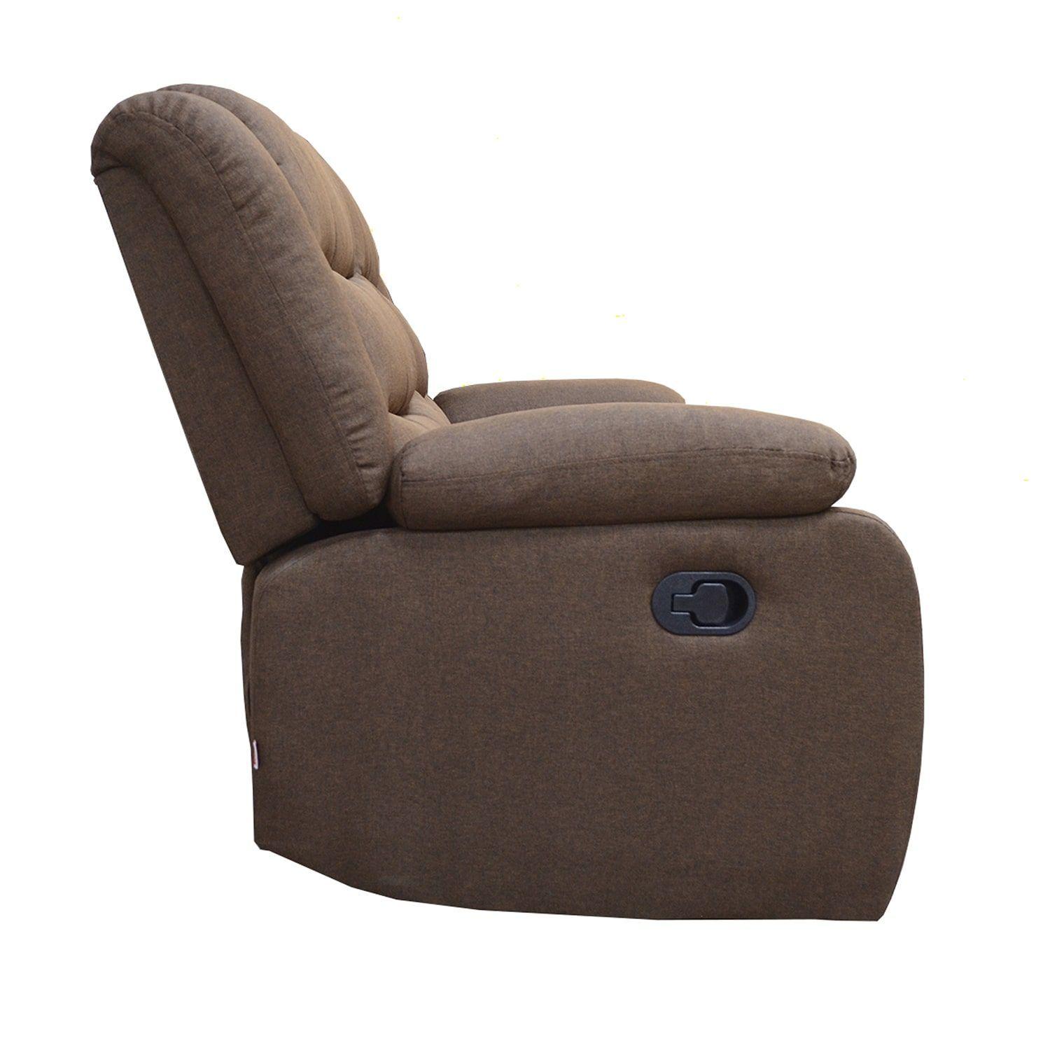 Sofá ODH Reclinable 2 Cuerpos New Italia Lino Chocolate-3