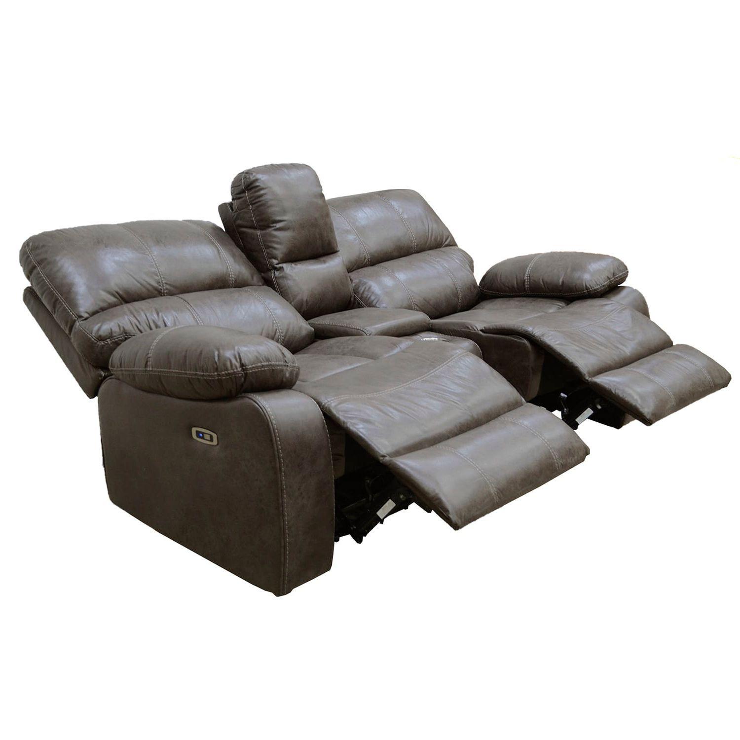 Sofá ODH Eléctrico Reclinable 2 Cuerpos New Venecia Vintage  Gris-2