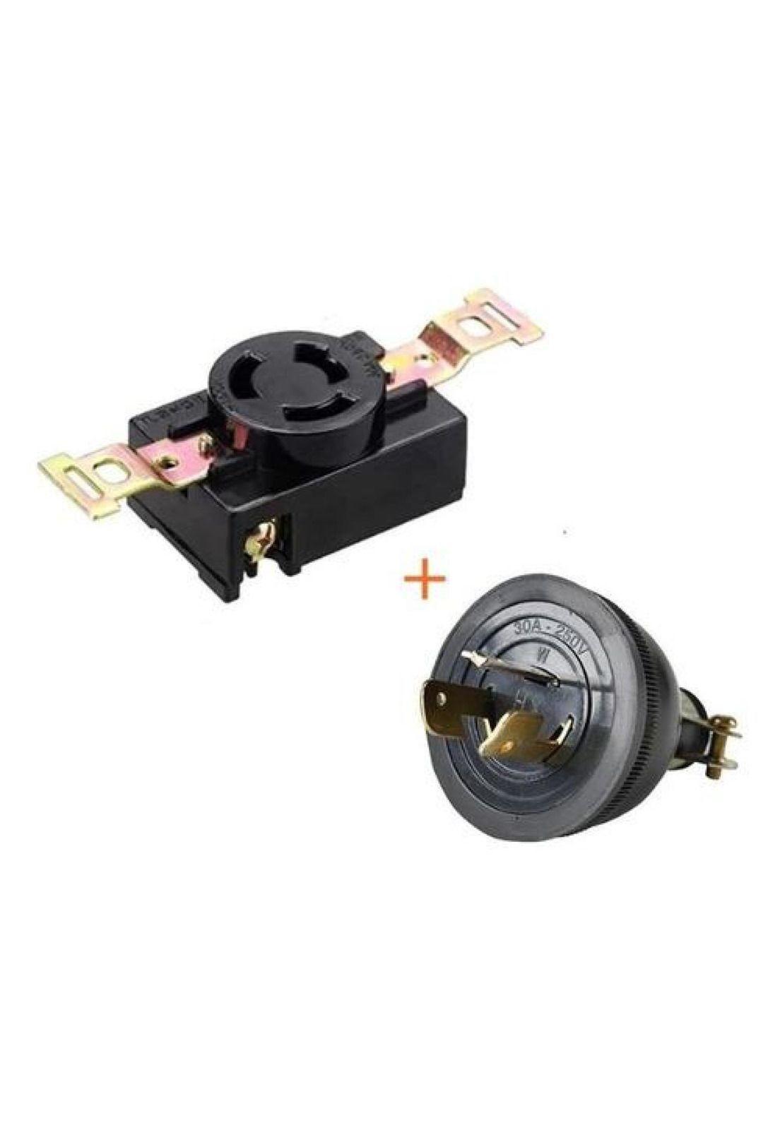 Pack Enchufe Macho Y Hembra Generador Para Kipor 250v 30a-3