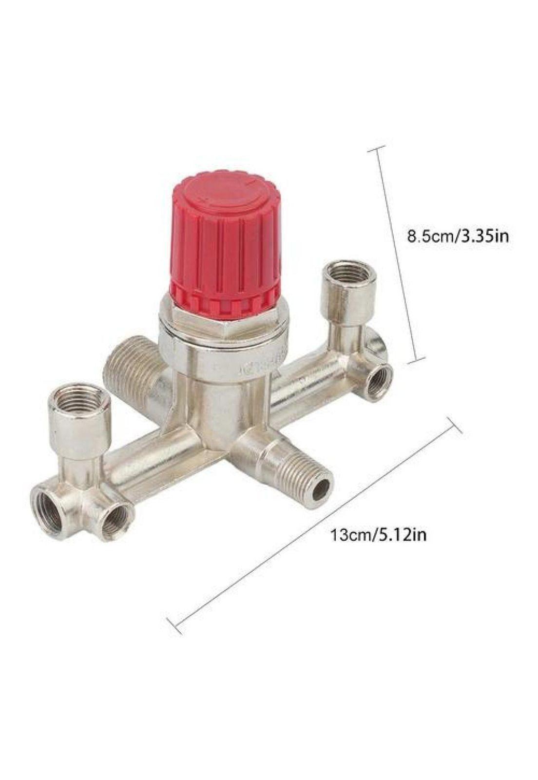 Base Regulador Doble Tubo Para Presostato Compresor De Aire-5