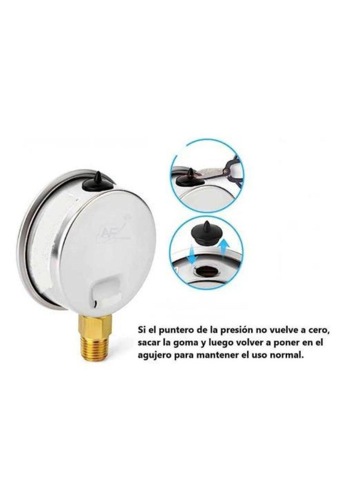 Manómetro Glicerina  Conexión 1/4'-2