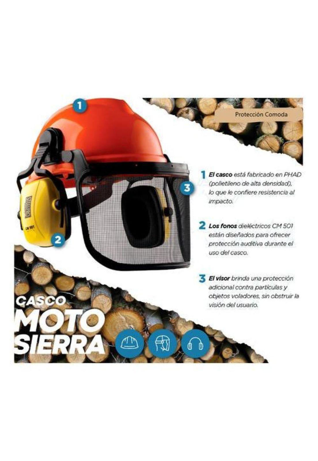 Kit Casco Motosierrista Certificado+guantes Anticortes Certi-8
